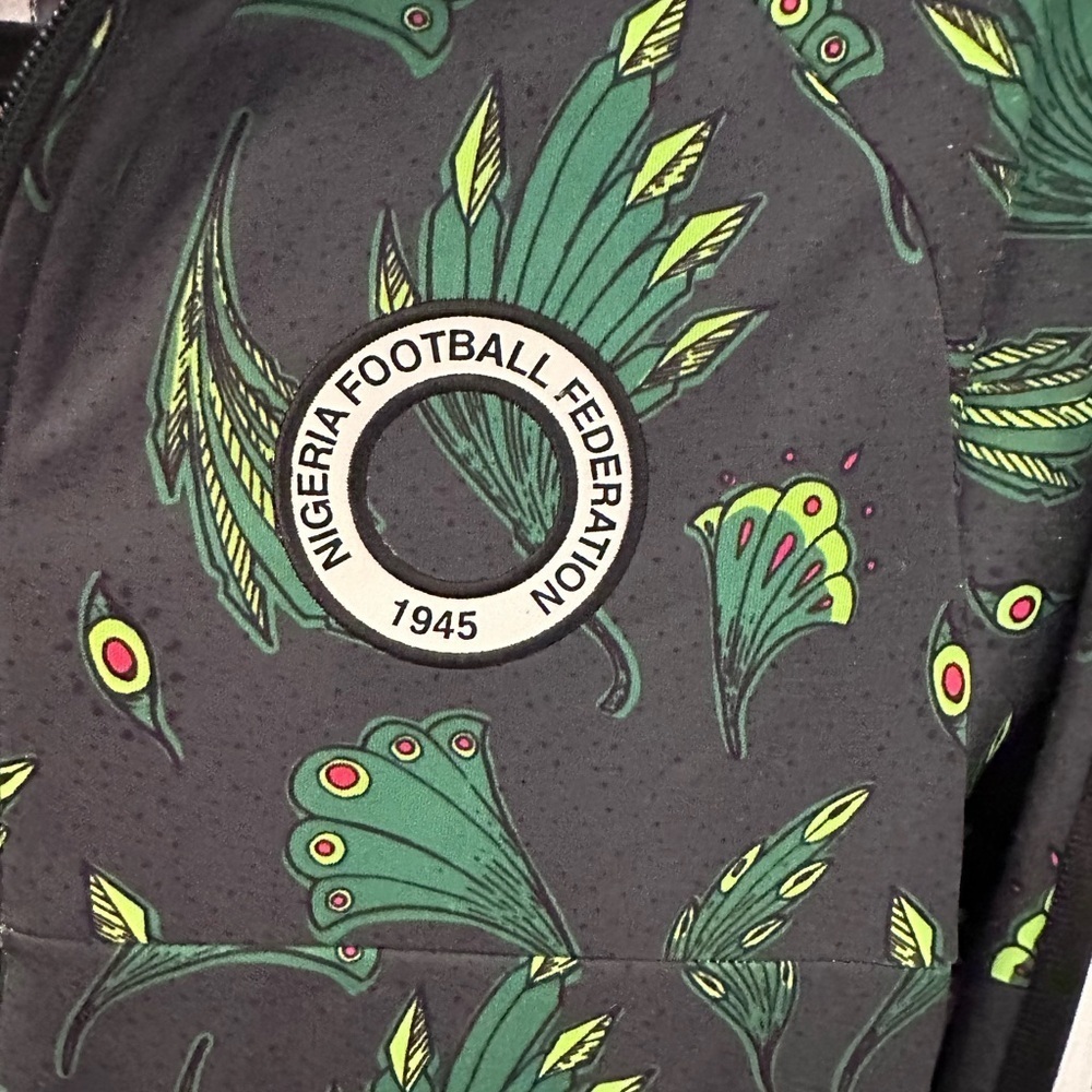 NIKE S Nigeria Super Eagles Soccer 2020-2021 green men super rare track jacket - Picture 5 of 14